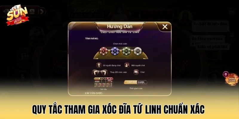 Quy tắc tham gia xóc đĩa tứ linh chuẩn xác 
