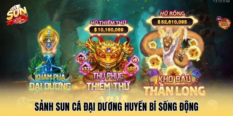 Sảnh Sun Cá đại dương huyền bí sống động